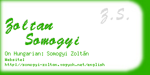 zoltan somogyi business card